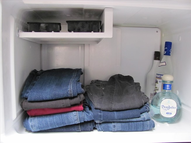 Bilderesultat for jeans in the freezer