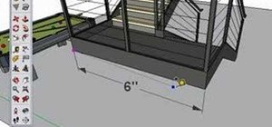 Use the tape measure tool in Google SketchUp