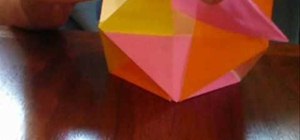 Make a folded-paper butterfly ball with origami