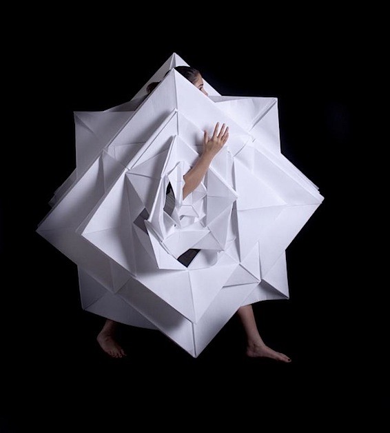 Models Swallowed by Origami