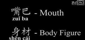 Talk about body parts in Chinese