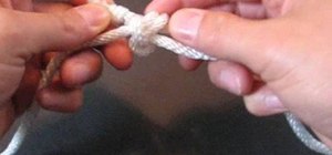 Tie the Hunter's Bend decorative knot