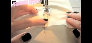 Make several seams with your sewing machine