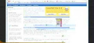 Use CutePDF to read and create PDFs