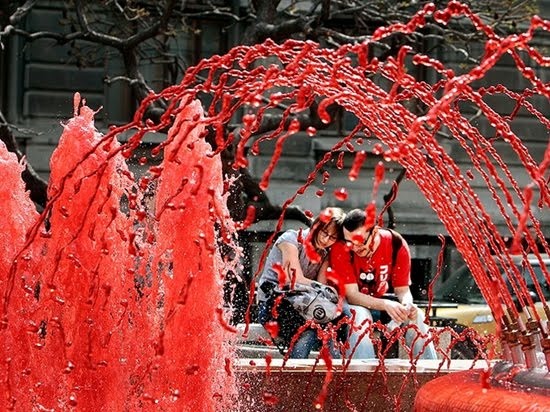 Apocalyptic Fountains Spew Blood