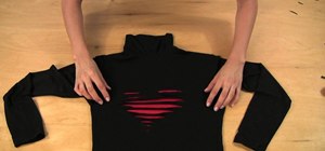 Make a tattered heart V-Day T-shirt with Gianny L