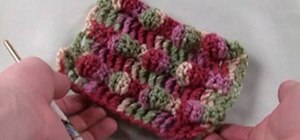 Crochet a cute blackberry stitch for left handers