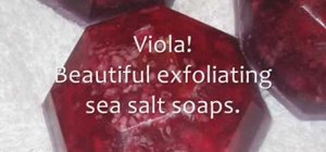 Make sea salt gem soaps