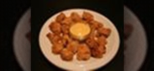 Make beer battered chicken nuggets with a honey mustard sauce