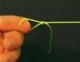 Tie a plaited double knot for fishing
