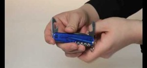 Use the Bottle Opener on a Swiss Army Knife to Pop Off Bottle Caps